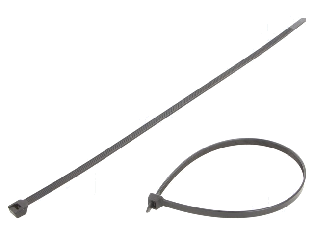 Kabelbinder; L: 368mm; W: 7,6mm; polyamide; 534N; zwart; Ømax: 102mm Kabelbinder; L: 368mm; W: 7,6mm; polyamide; 534N; zwart; Ømax: 102mm